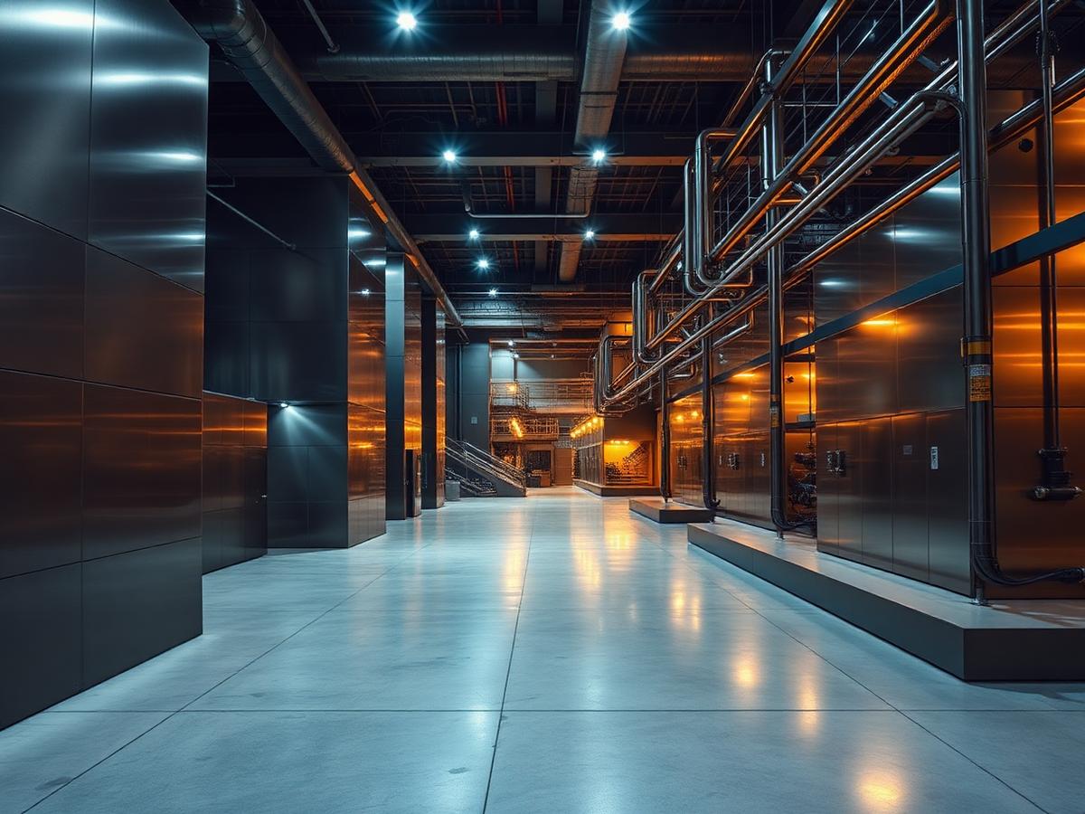 Interior of a modern precious-metals refinery